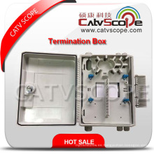 Caja de terminales de alta calidad W-24 FTTX / caja de distribución de fibra óptica